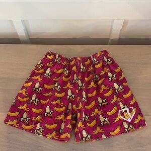 Kids Banana Print Casual Shorts